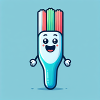 Can you please create a mascot that's a toothbrush and is very cute and makes kids want to brush their teeth